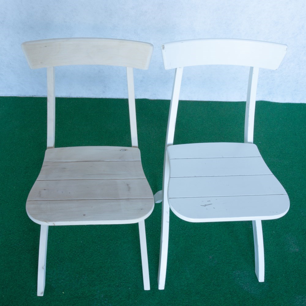 Décapage de chaise